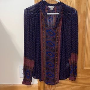 Lucky Brand Sheer Blouse